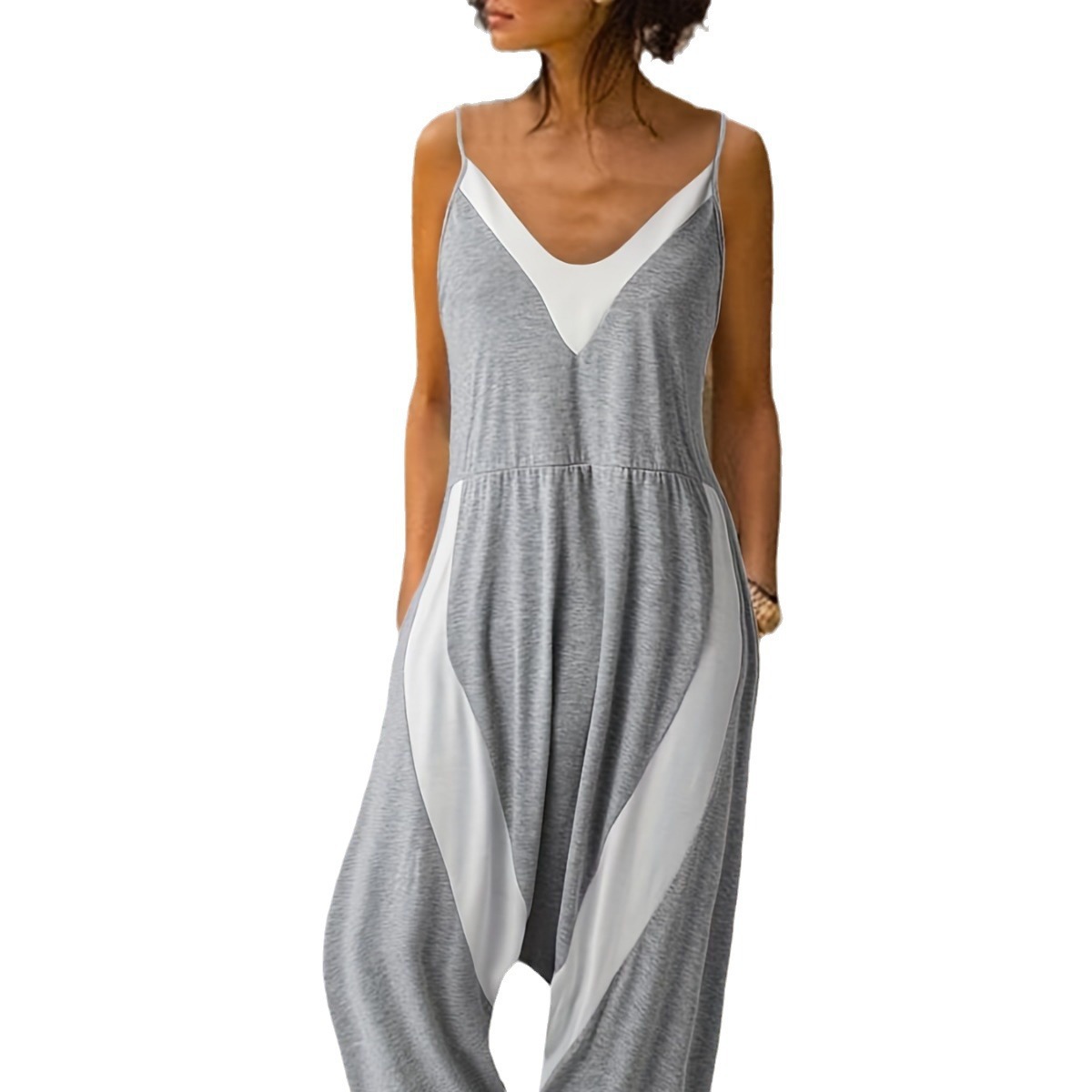 Sleeveless Loose Suspender Jumpsuit 51 01